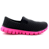 Women's Get Fit Go Easy Slip On Gym Sports Running Shoes Shock Absorbing Trainer