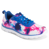 Women's Get Fit Go Easy Lace Up Floral Gym Sports Running Shoes Shock Absorbing Trainer