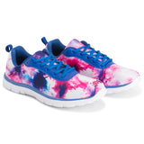 Women's Get Fit Go Easy Lace Up Floral Gym Sports Running Shoes Shock Absorbing Trainer